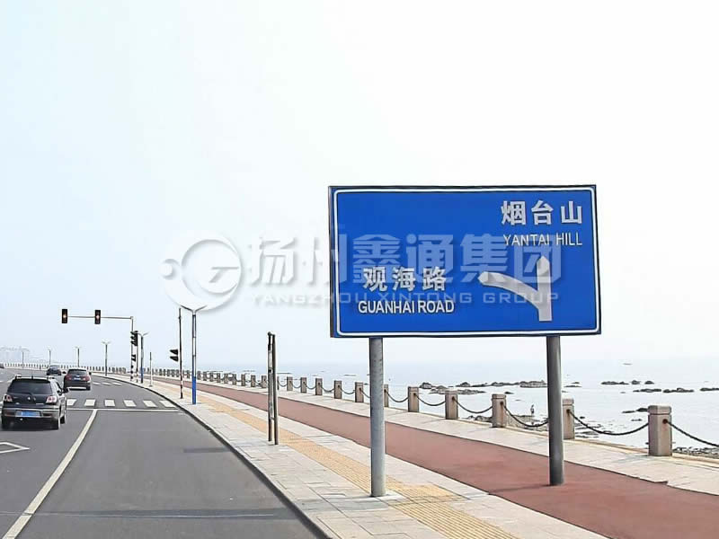 BZG-015，交通標志桿，雙柱標志桿