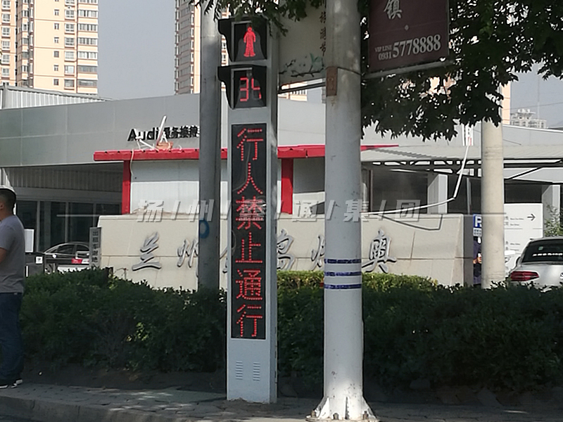 YTH302-8L-RX，一體化帶屏人行燈